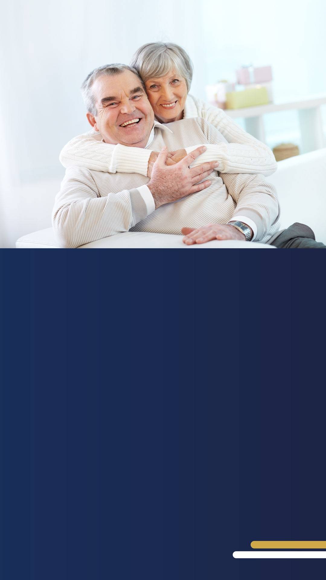 Mujer y hombre pensionado